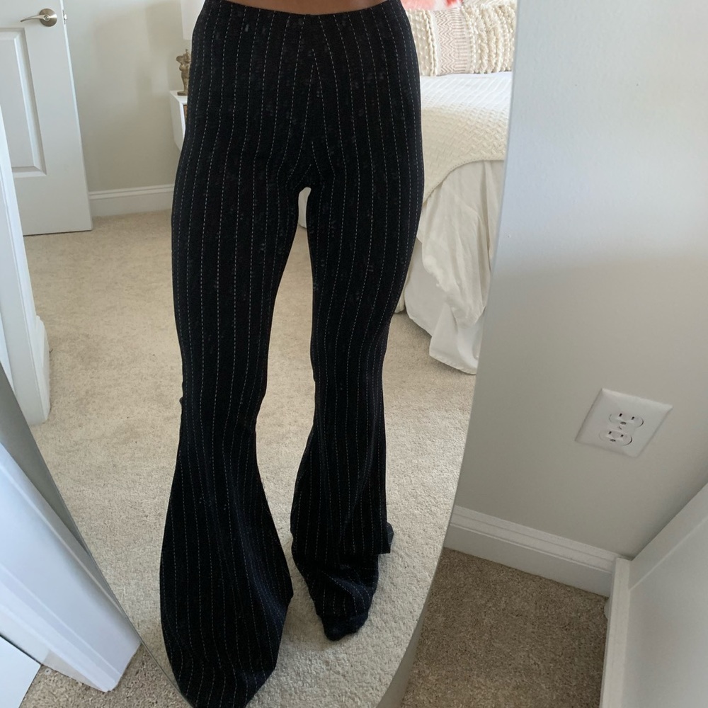 PrettyLittleThing flare stripe pants